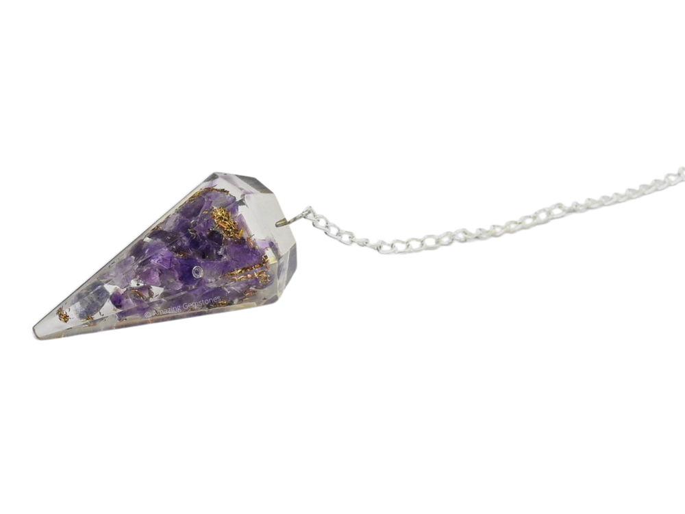 Amethyst Orgone Pendulum