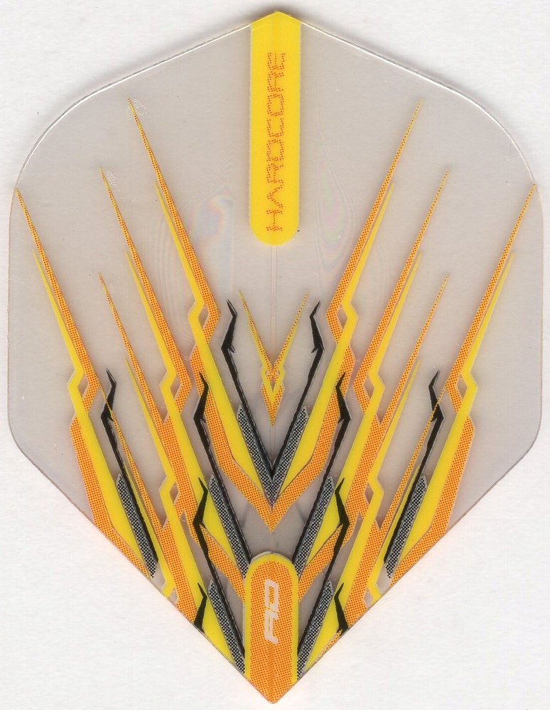 SNAKEBITE YELLOW & BLACK MOHAWK Dart Flights: 3 per set