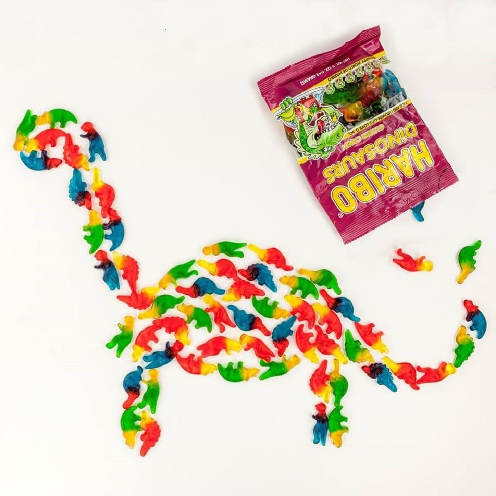 HARIBO Gummi Candy, Dinosaurs,. Bag
