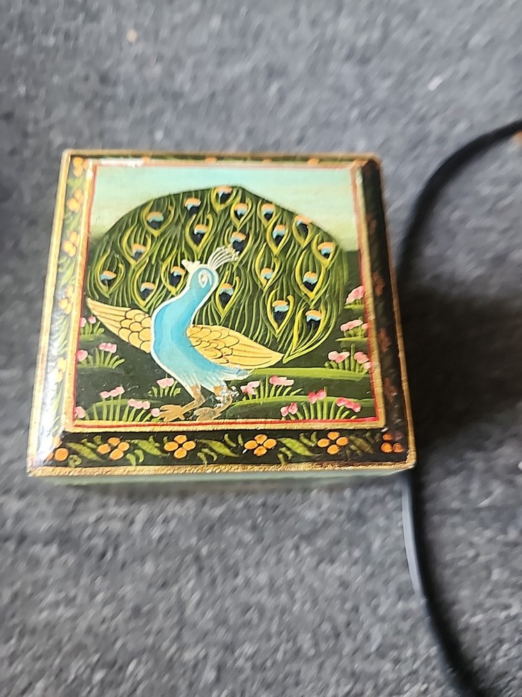 Peacock Trinket Box