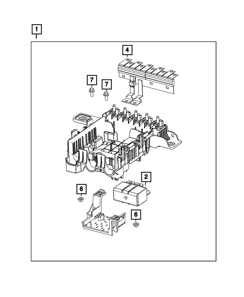 Genuine Mopar High Current Fuse Array 68668632AA