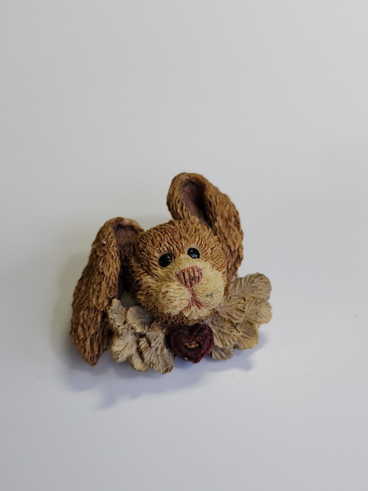 Bunny Rabbit Brooch Lapel Pin Textured Hard Resin