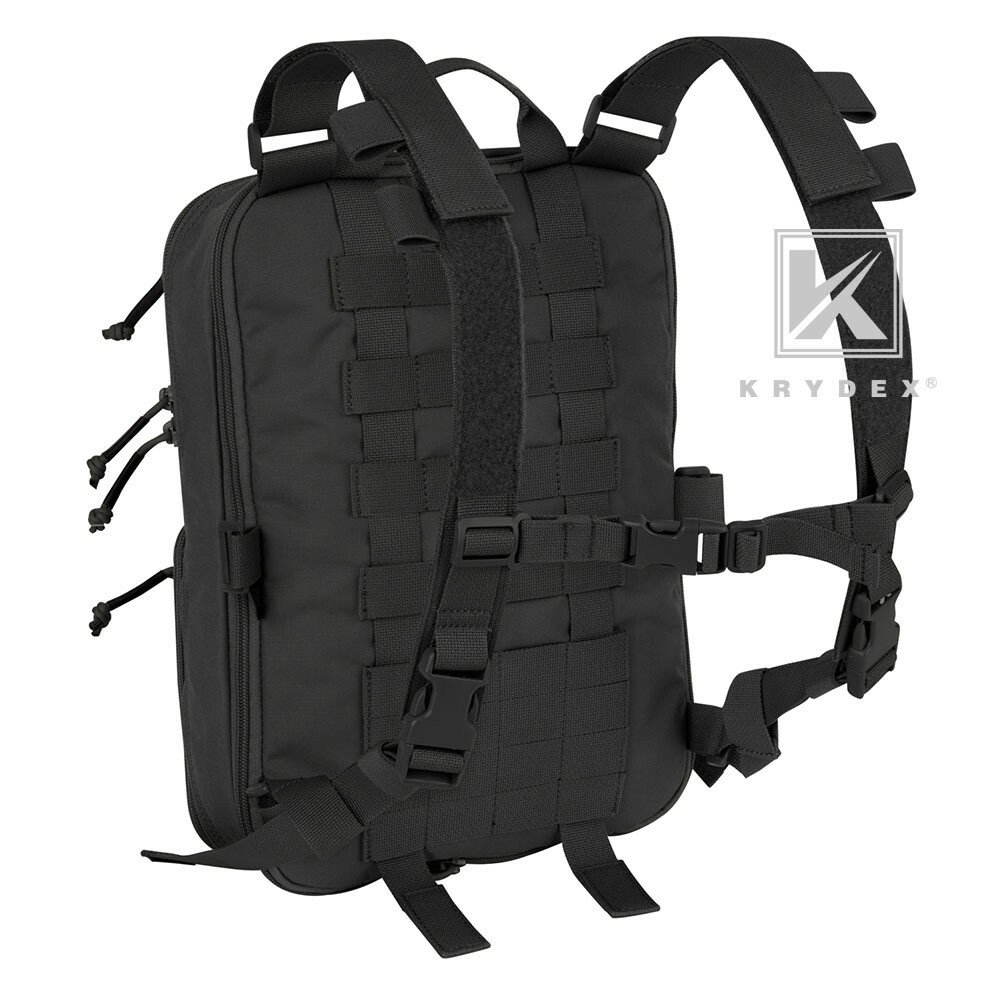 KRYDEX D3 Flatpack Tactical Expandable Backpack Military MOLLE Travel EDC Pack