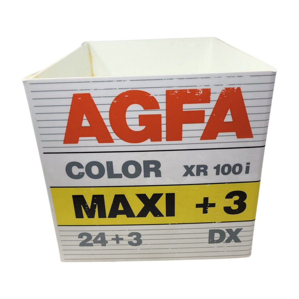 Vintage Agfa Maxi Store Display Plastic Box Camera Film File Box Great condition