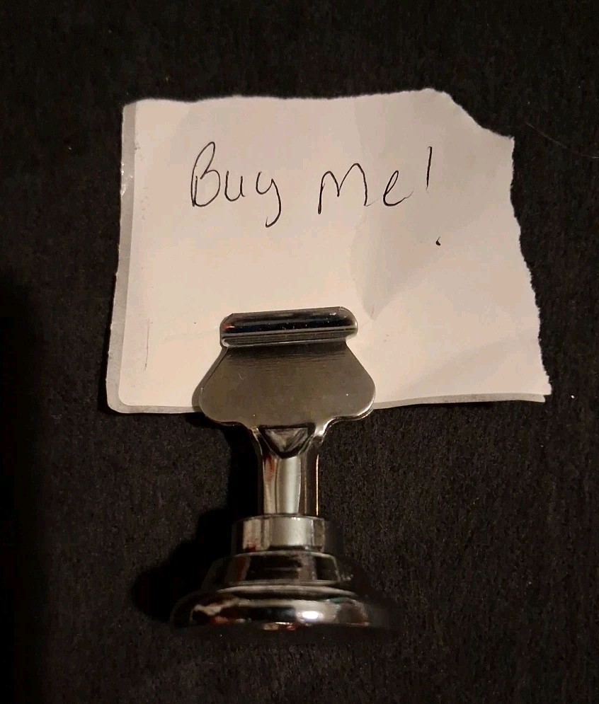 8 Placecard Holder Silver 1.75" Strong,sturdy