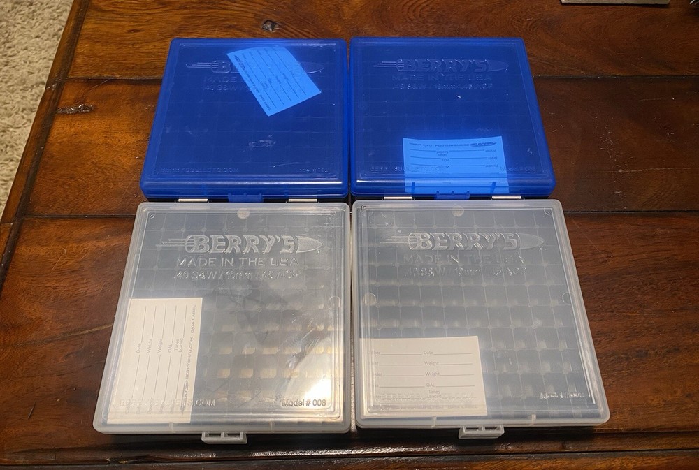 (4) Berry’s 100rd Ammo Boxes #008