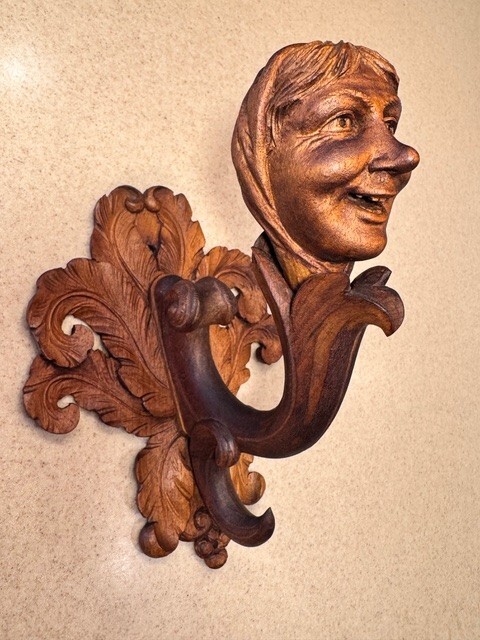 Architectural Carved Heads COAT HOOKS