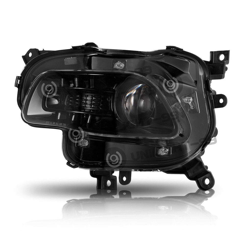 Halogen Black Headlight For Jeep Cherokee 2014-2018 Left Projector Headlamp LH