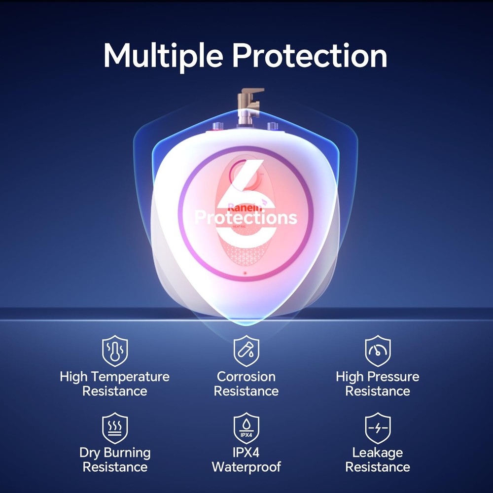 Gen II 4.0-Gallon Mini Tank Electric Water Heater, Eliminate Time for Hot Wat...