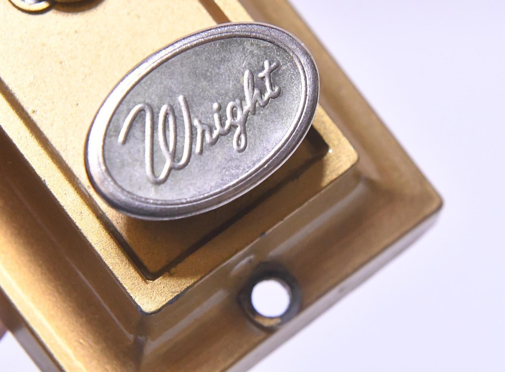 VINTAGE WRIGHT DEADBOLT DOOR JAM LOCK