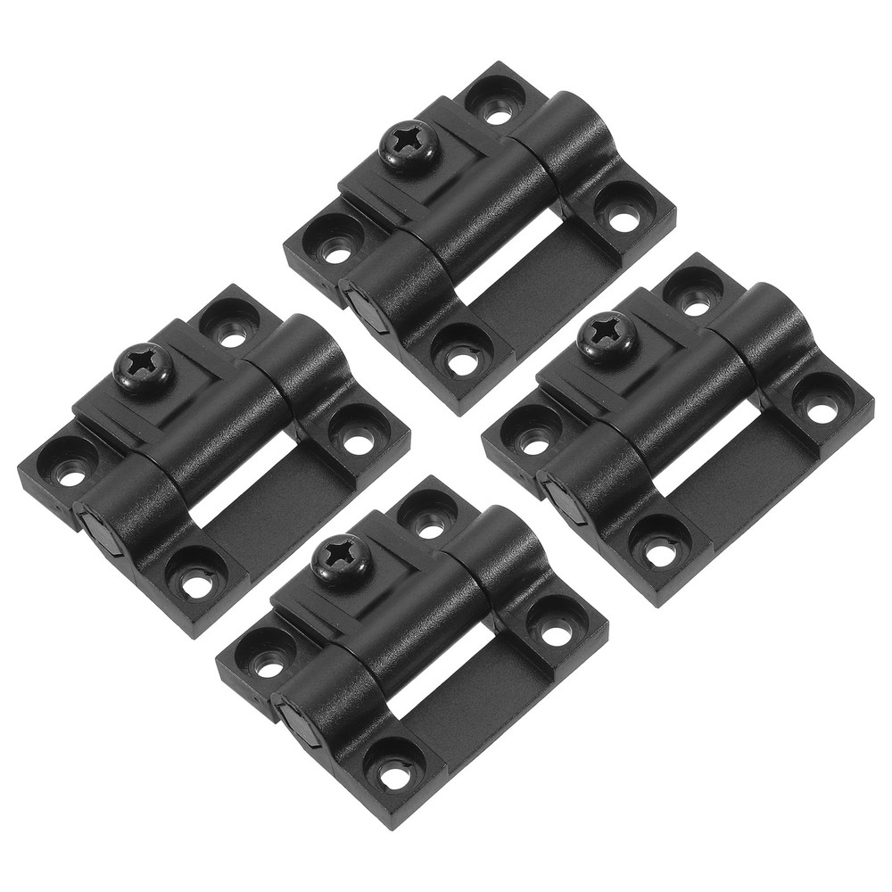 4Pcs Adjustable Torque Hinge Plastic Adjustable Position Control Hinges Black