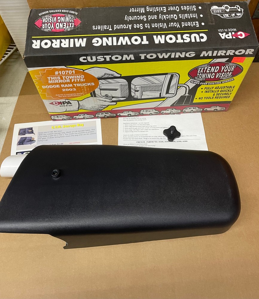 CIPA 10701 Custom Towing Driver Side Mir for 2003 Dodge Ram Trucks