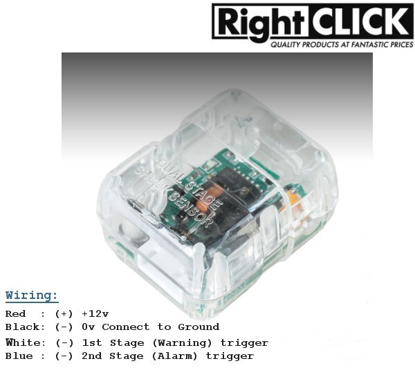 UNIVERSAL DUAL STAGE Shock Impact Sensor for Car Alarms