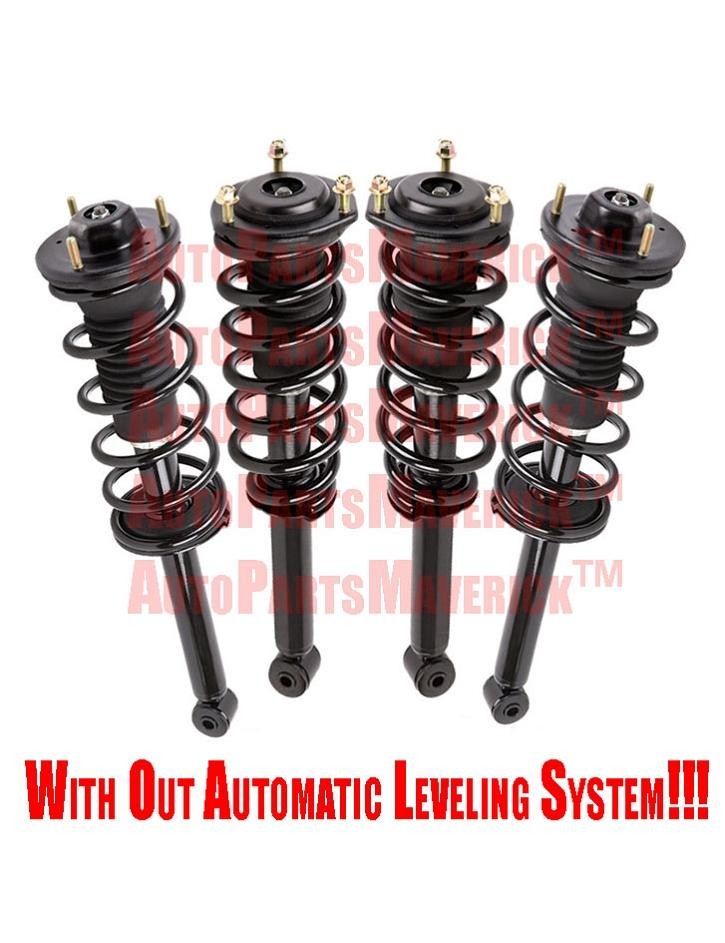 Front & Rear Complete Strut Shock & Coil Spring Assembly 1990-2000 LS400