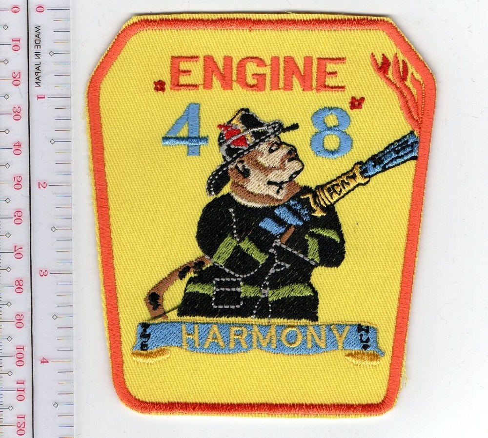 Fire Department Engine 48 Harmony Patch NO TARIFF