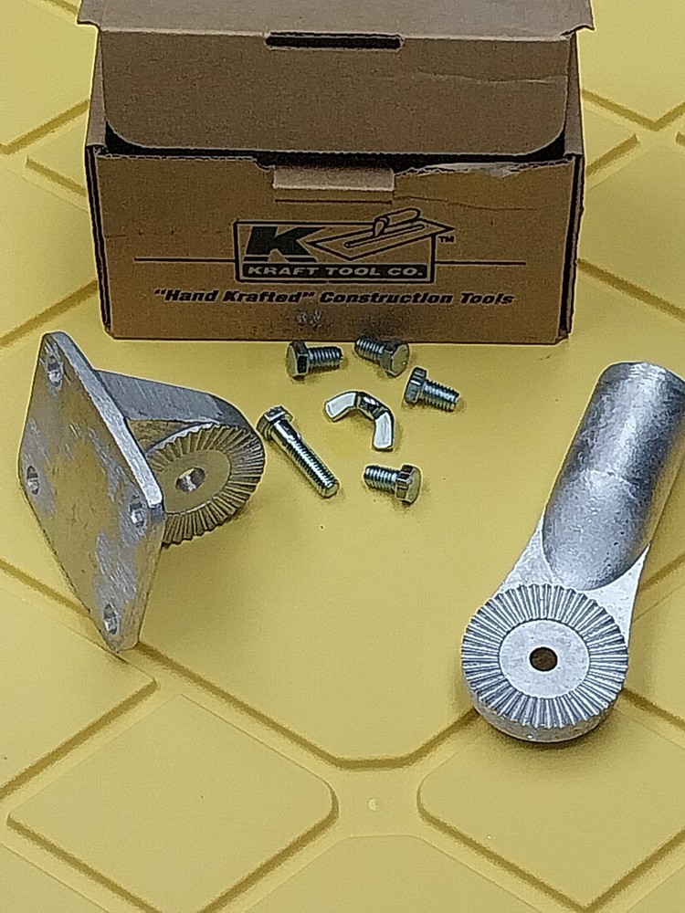 Kraft Tool Concrete Bull Float Bracket 4-Bolt Accepts Threaded Handles