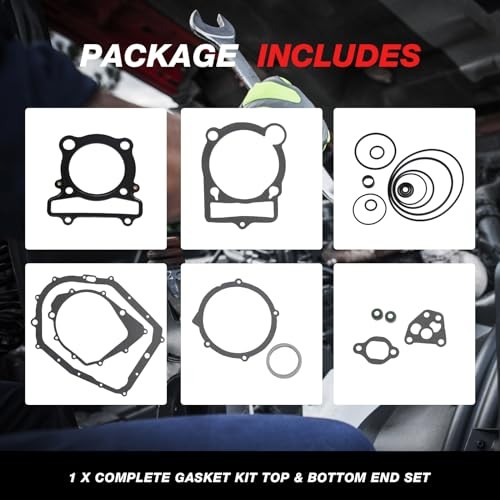 Complete Engine Gasket Kit Top&Bottom End Replacement for Yamaha Warrior