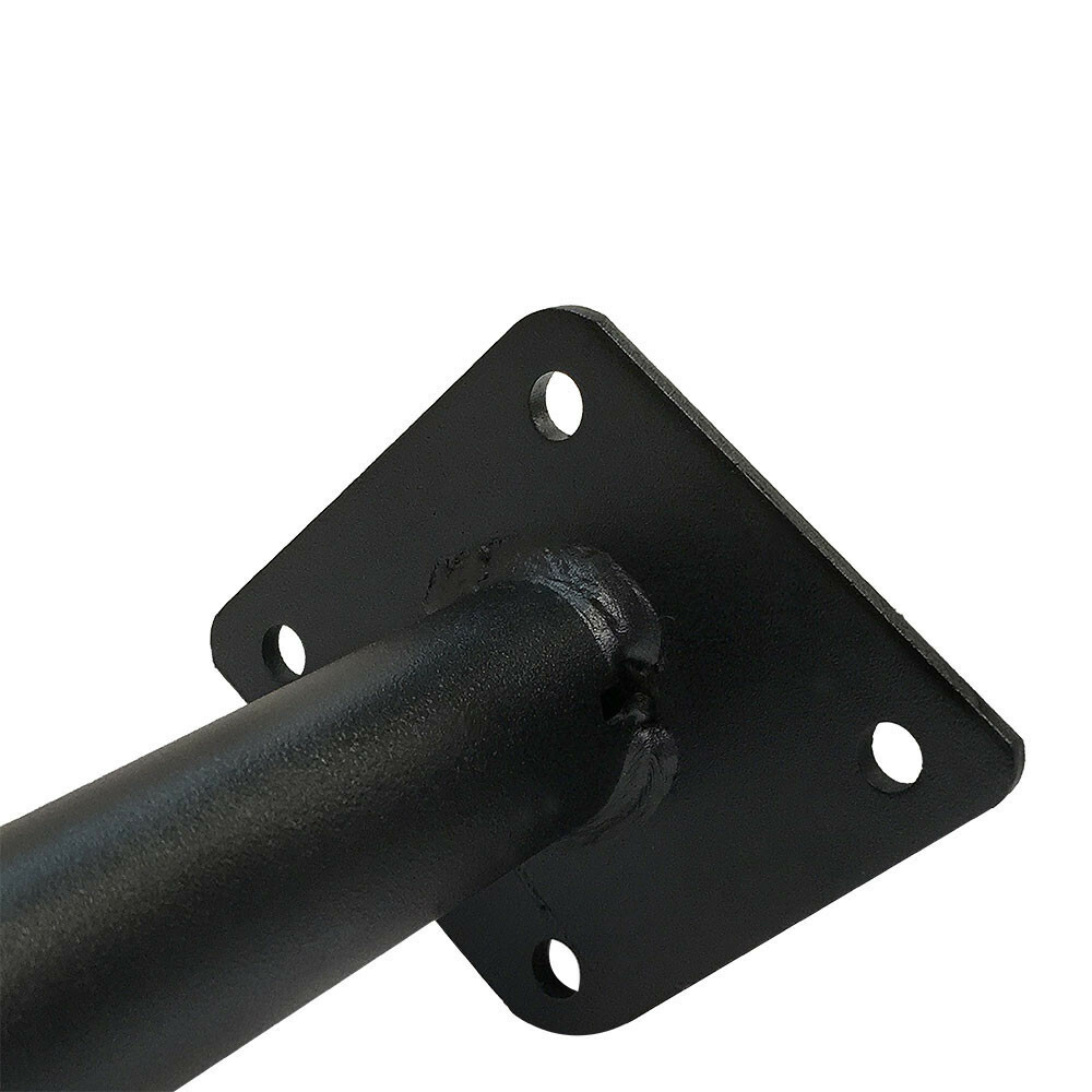 4 Pc Shelf Support Pipe Style Faceout For Wall Mounted 6"- 1/2 " Pipeline Black