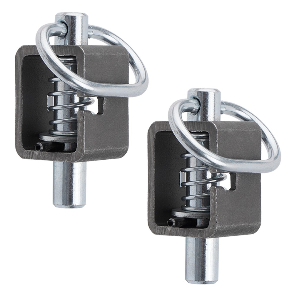 SPARKWHIZ 2PACK Spring Trailer Gate Weld-On Spring Latch Lock Assembly Universal