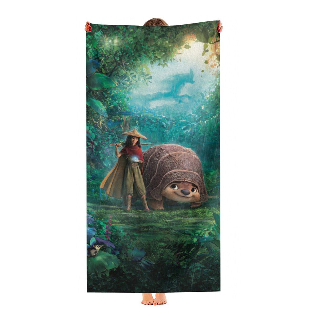 Raya and the Last Dragon Beach Towel 30"x60" Quick Drying Microfiber Gift
