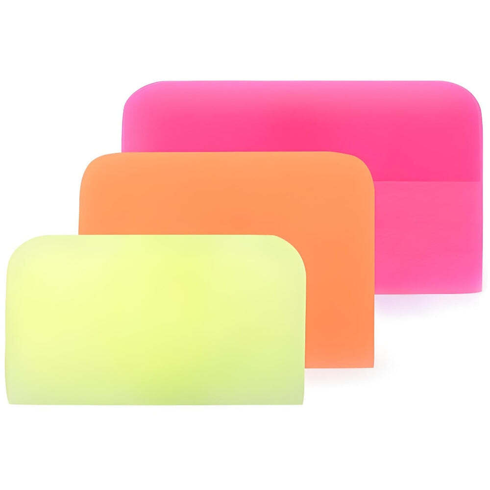 3Pc Soft Silicone Rubber Squeegees For PPF And Tint Installations