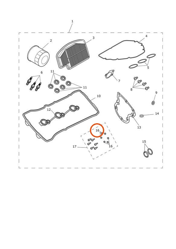 Triumph T3350005 - M10 Flanged Locknut