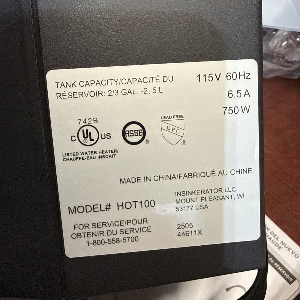 InSinkErator H-HOT150C-SS Water Dispenser - Chrome