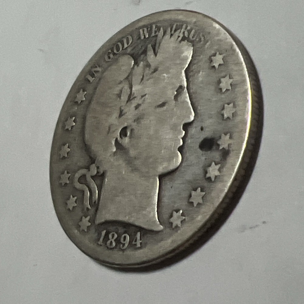 1894-S Barber Silver Half Dollar.