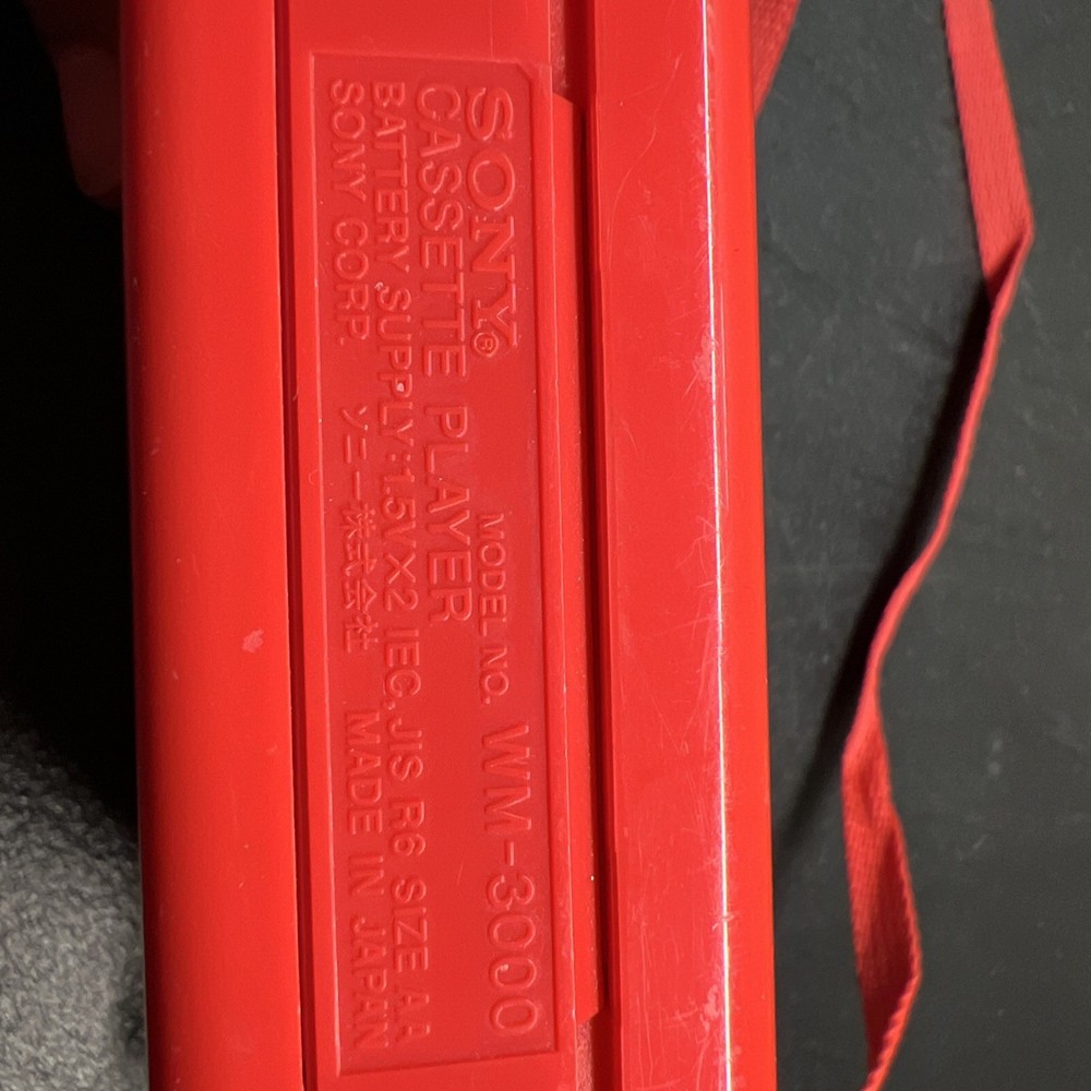 My First Sony Walkman WM-3000 Red Cassette Player