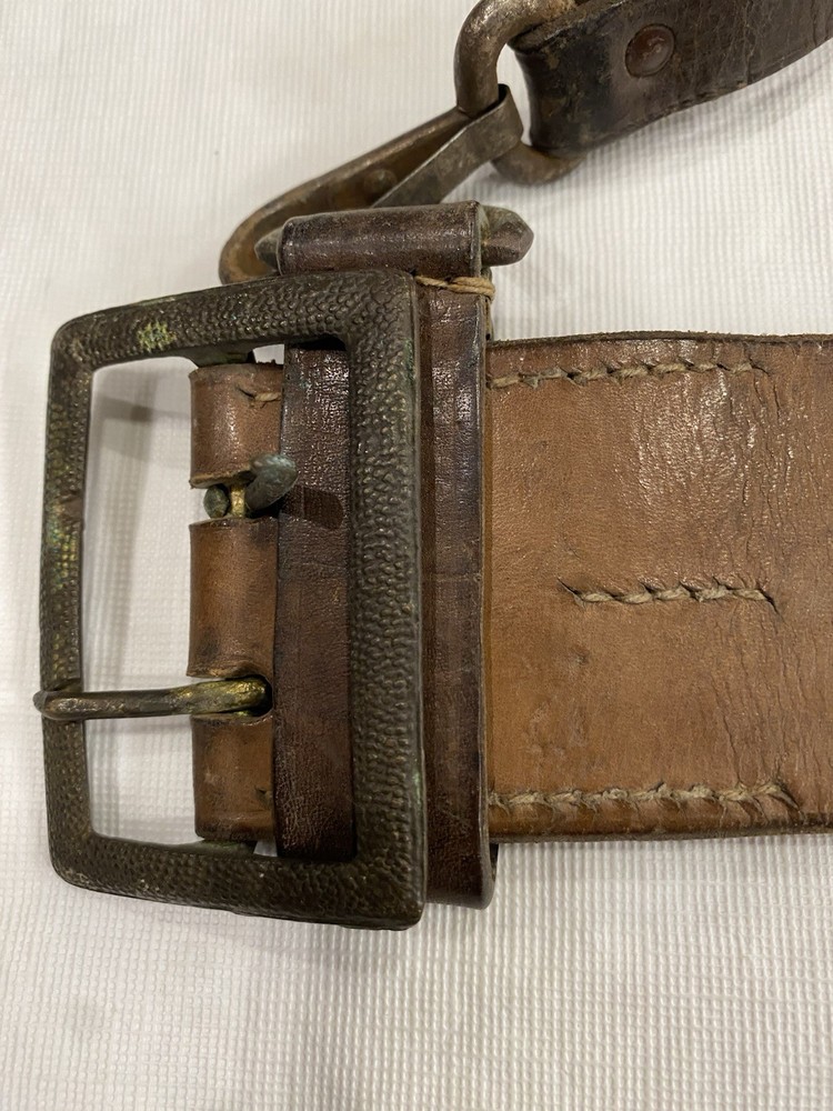 WWII German Leather Belt Dated 1939