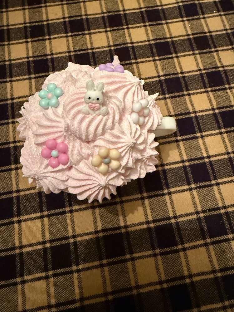 Fake Bake Cupcake Easter Spring Tier Tray Decor Food Prop Display Decor 4"