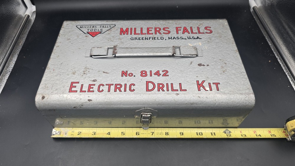 Millers Falls Metal Tool Box / 8142  Drill Case  Power Tools