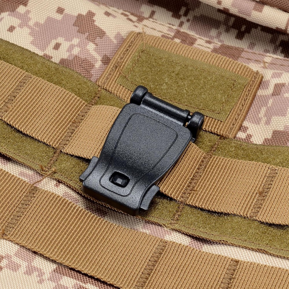 BOOSTEADY Multipurpose MOLLE Clip Tactical 10 Pcs Plastic Clips (Black)