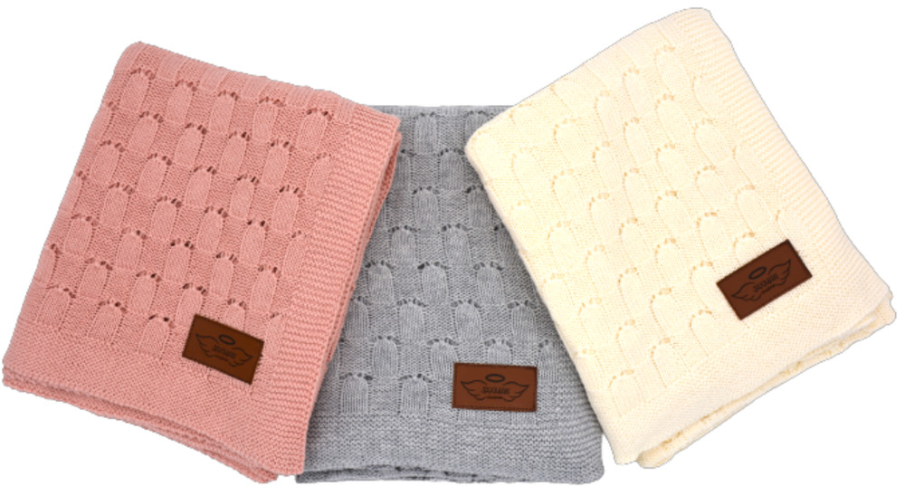 Jaxman Collection Knit Baby Blanket