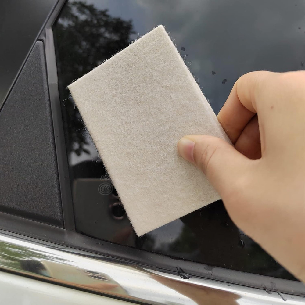 White Soft Felt Squeegee Automotive Vinyl Wrapping Tool - Soft Material Window T