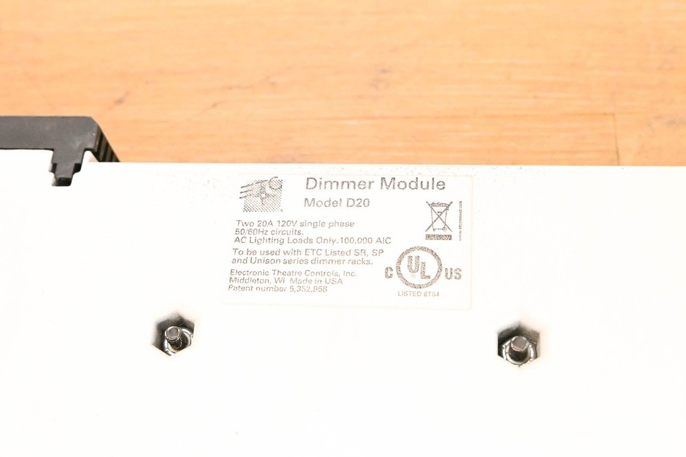 ETC D20 Dual 20A Dimmer Module (PAIR) CG01Y3P