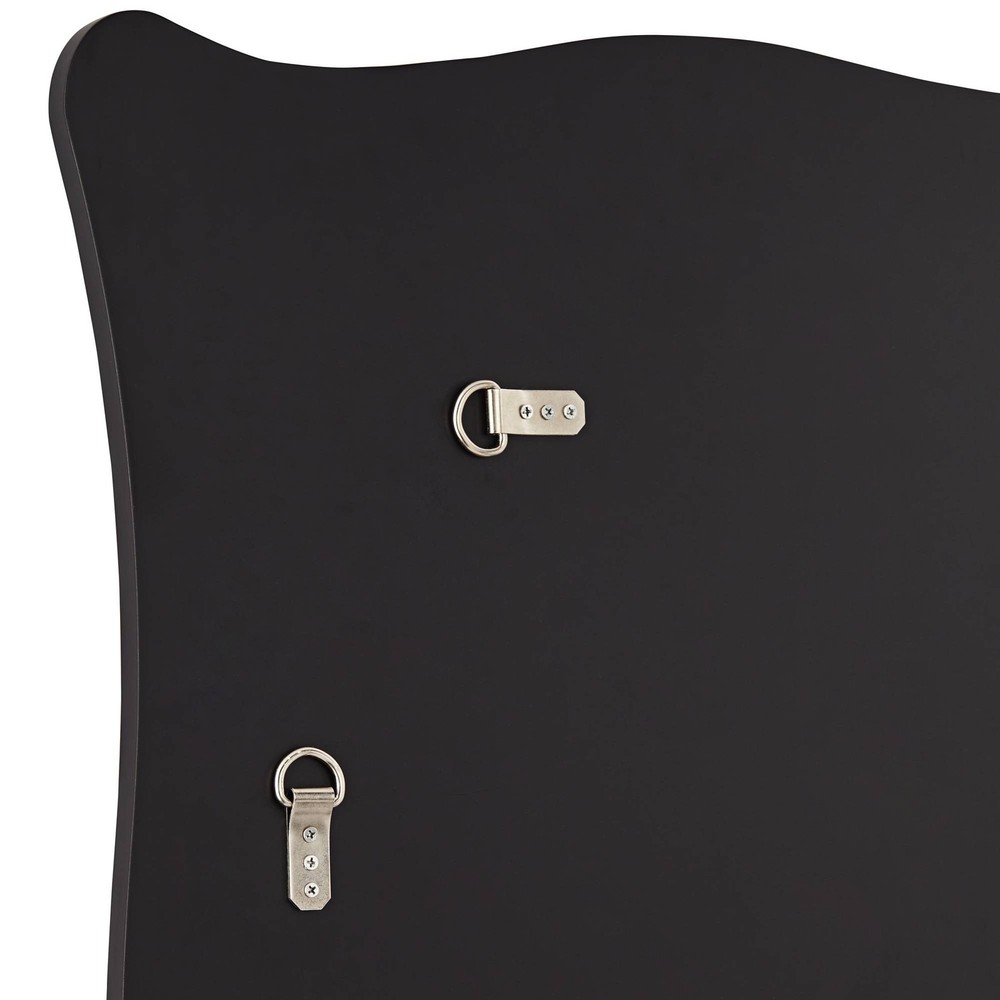 Hayes Matte Black 26" x 40" Rectangular Wall Mirror
