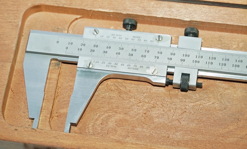 Starrett 123M 600mm Master Caliper - .02mm Vernier Scale