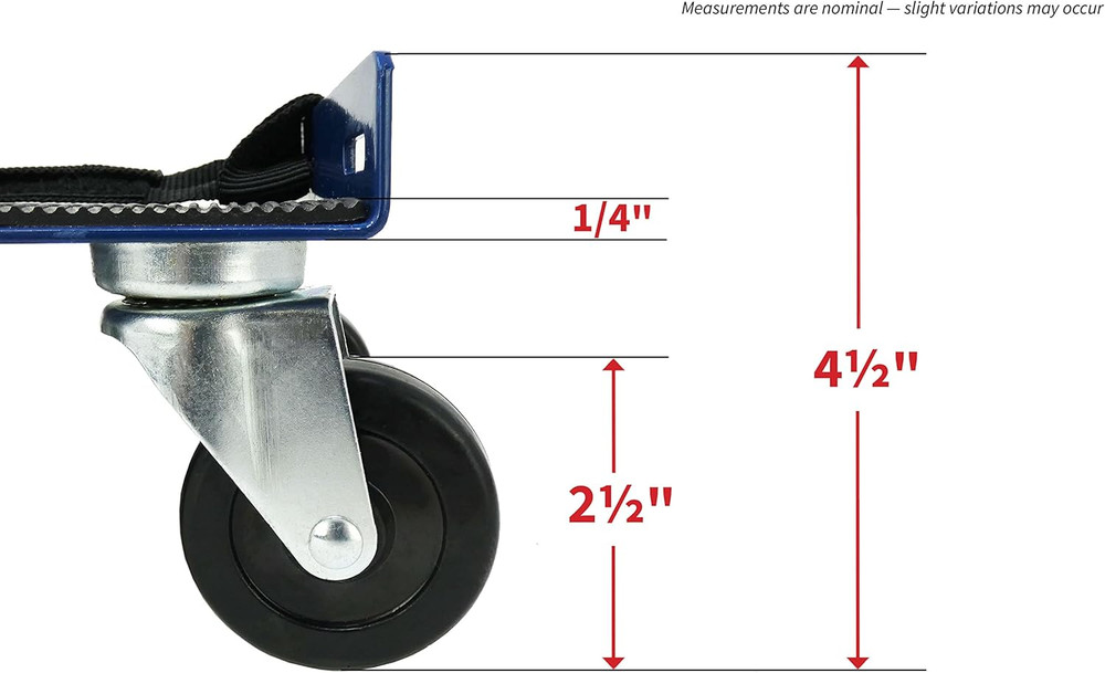 Hardware 9298 Snowmobile Dolly Set, 1000-Lb Load Capacity , Blue