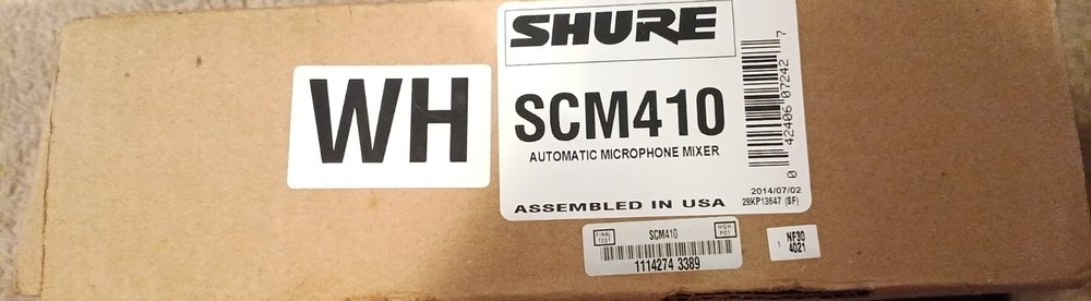 Shure SCM410 Four Channel Automatic Mixer