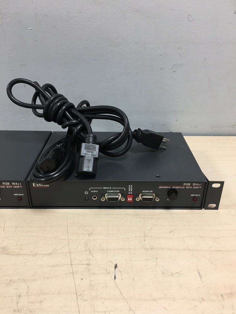 LOT OF 2 EXTRON RGB 164xi Interface W/PANEL