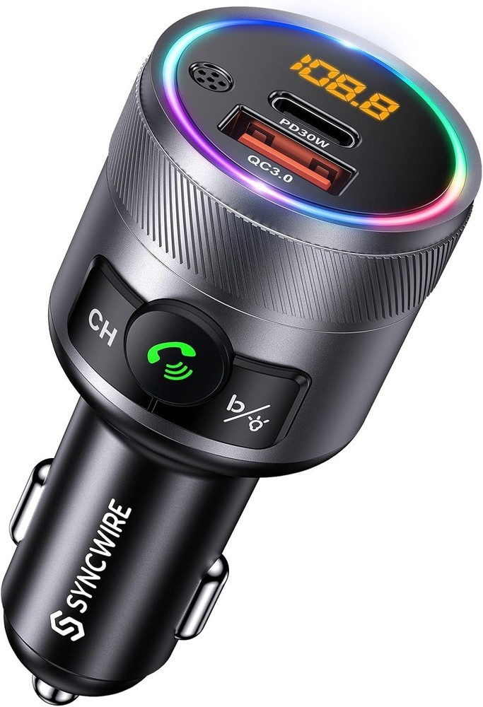 Colorful Backlit Bluetooth Car Transmitter