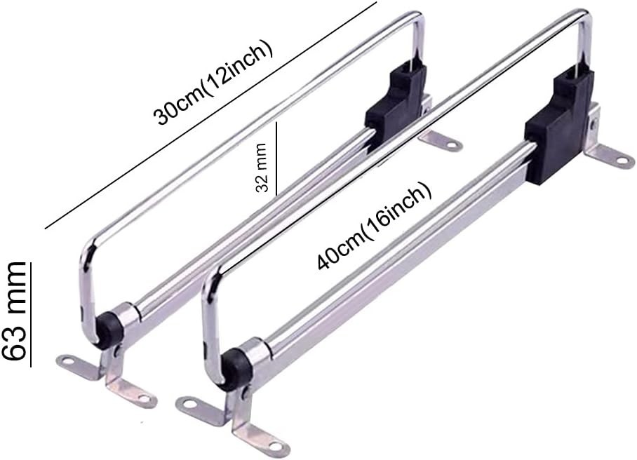 Heavy Duty Retractable Wardrobe Closet Pull Out Rod Hanger Trousers Pull Out