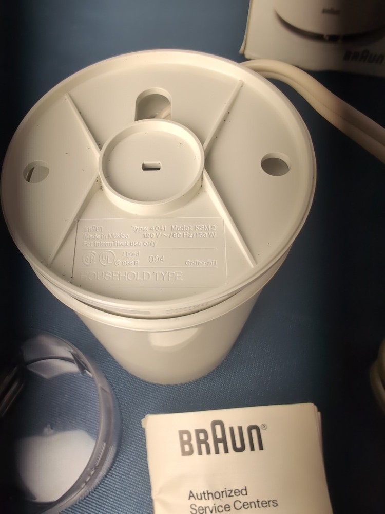Braun KSM 2 Aromatic Coffee Grinder - White
