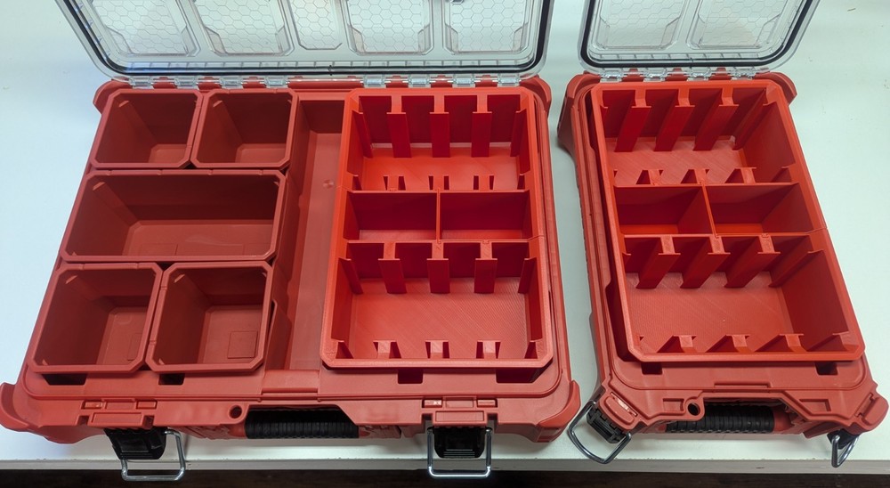 Receptacle/Switch Insert Set for Milwaukee Packout Standard Depth Organizer