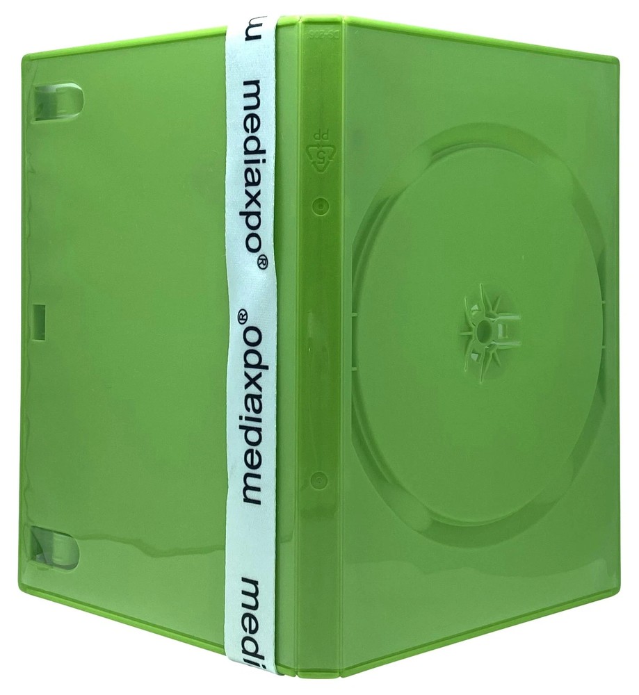 120 STANDARD Solid Green Color Replacement Single DVD Xbox 360 Cases Lot Bulk