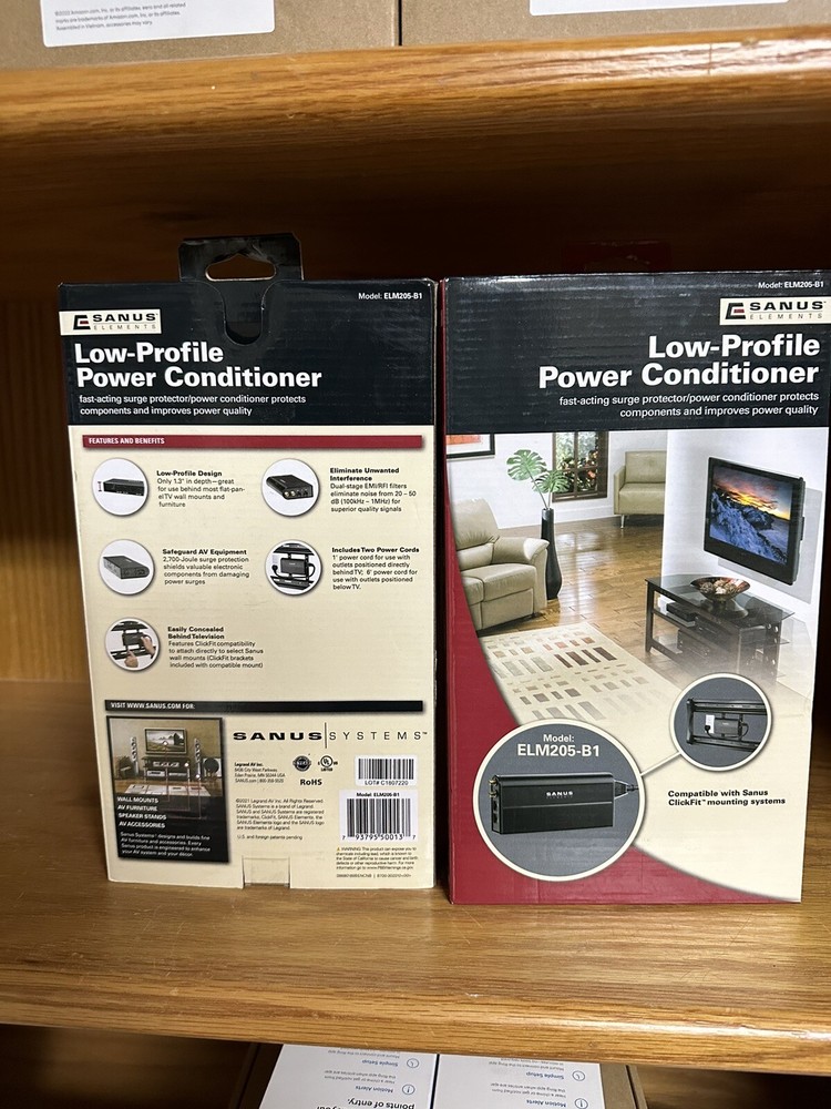 sanus low profile power conditioner