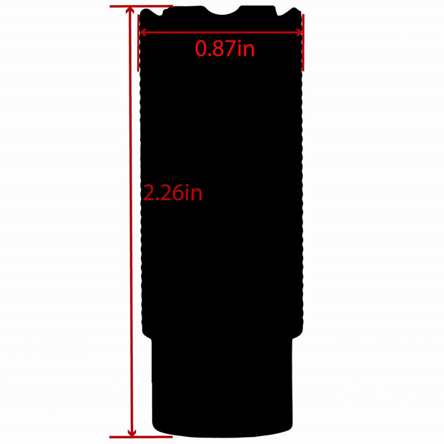 9mm Linear Comp Muzzle Compensator Nitride USA Made Steel 1/2X28 For Bolt Rifle