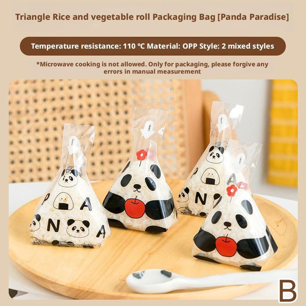 Triangular rice ball packaging bag Triangular mold Homemade seaweed Q1M8 U4 S7H5