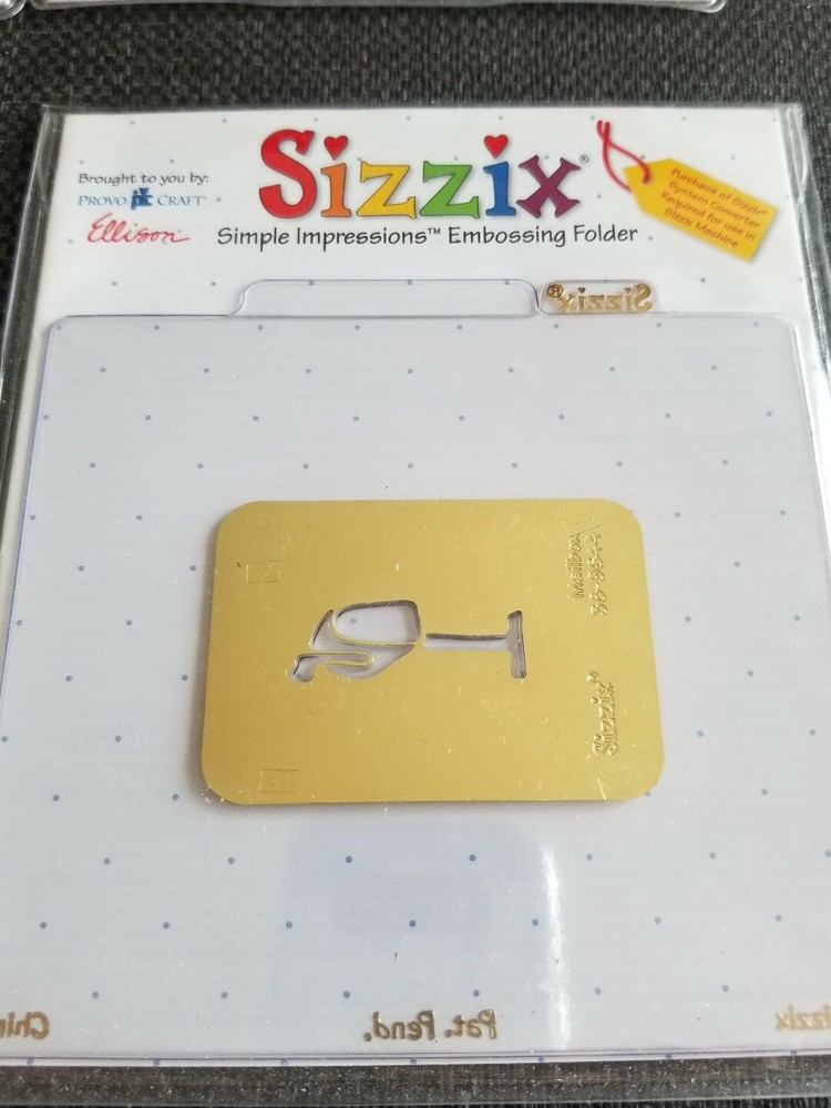 Sizzix embossing folders lot